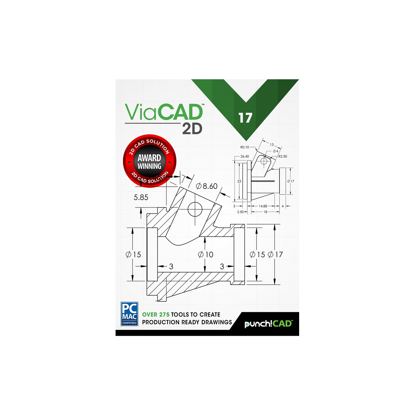 ViaCAD 17 2D for Windows | punch!CAD