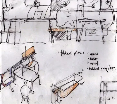 Graham Design work place sketch