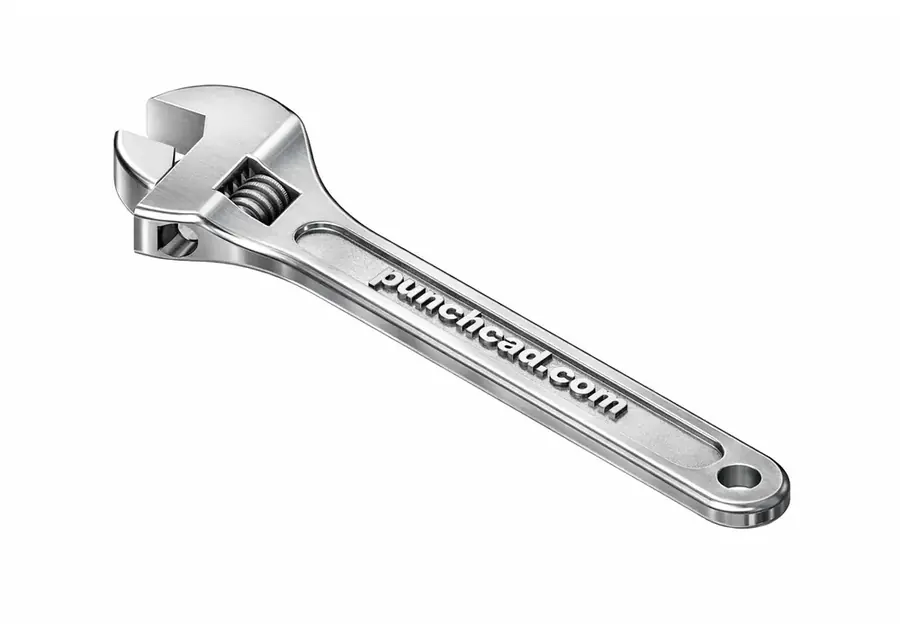 Wrench rendered in the Photo Rendered style